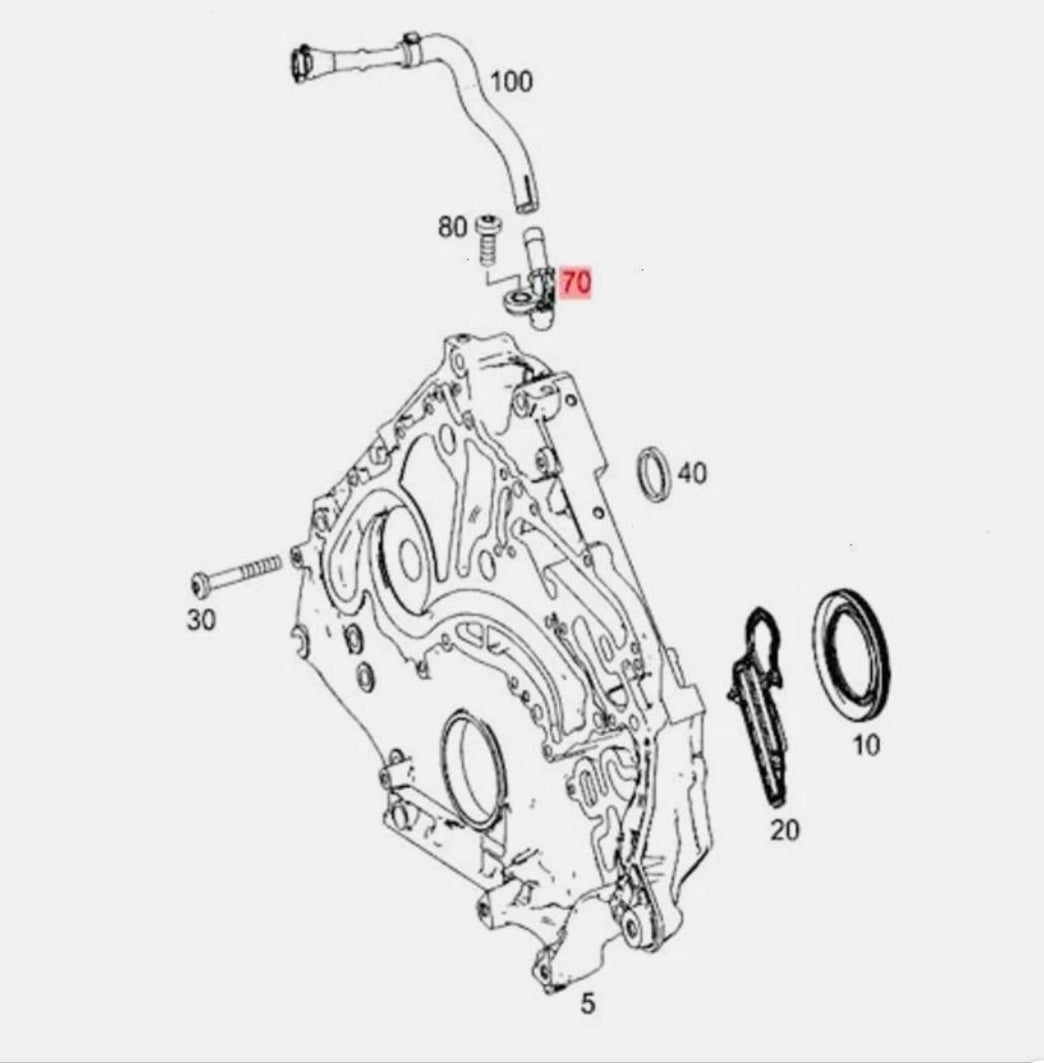 Timing Cover Coolant Nipple